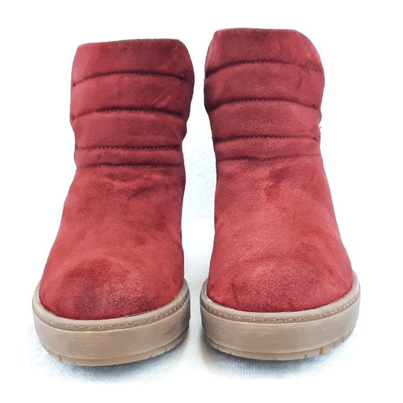 JANET SPORT SUEDE WEDGE BOOTIES - Picture 4 of 15